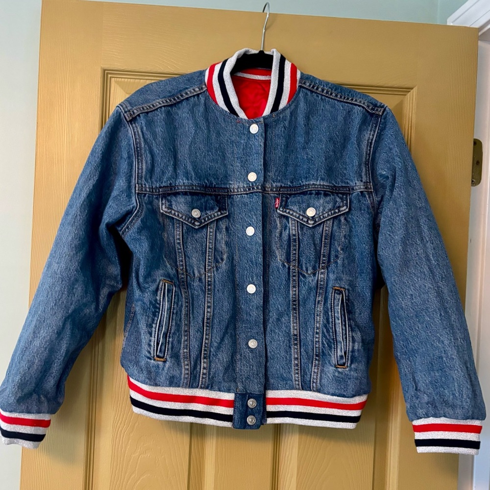 Levi's Big E, Premium Reversible Satin Denim Jacket